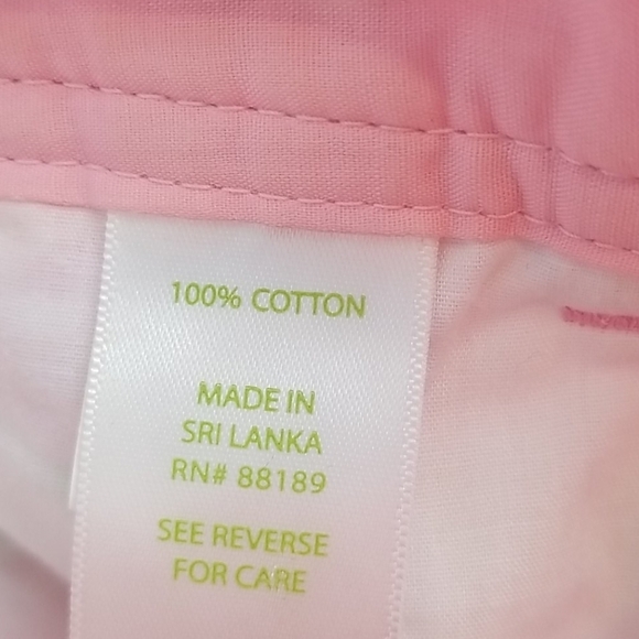 Lilly Pulitzer Callahan  Pink Green Butterflies Shorts 00  xs - Picture 6 of 7